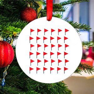 Red Flags Meme Ornament